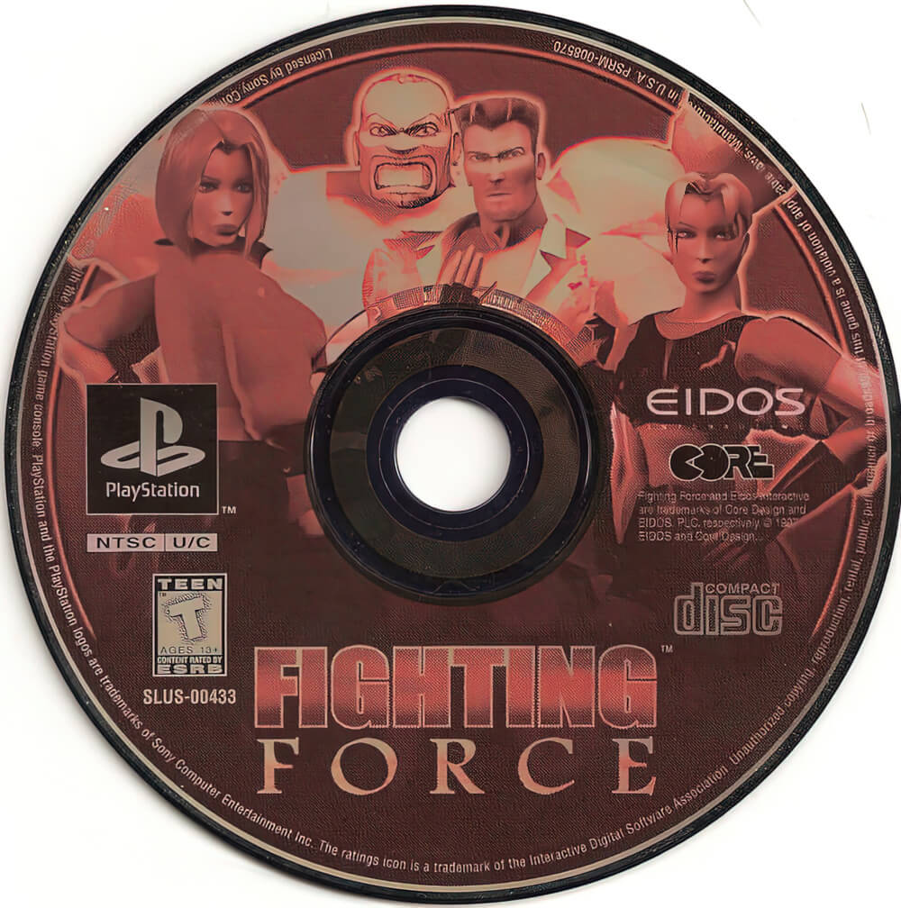 Лицензионный диск Fighting Force для PlayStation